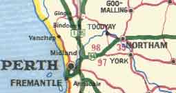 MAP TO NORTHAM