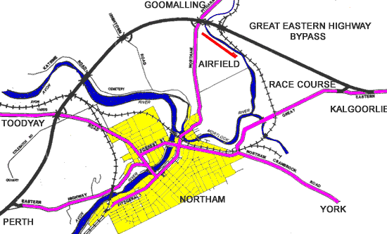 Map of   Northam